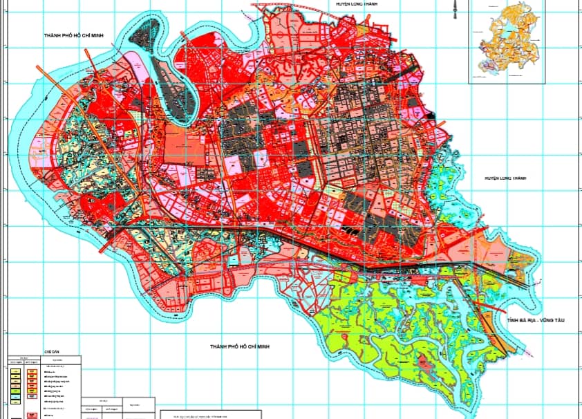 Bản đồ quy hoạch sử dụng đất huyện Nhơn Trạch tỉnh Đồng Nai đến năm 2030 tỷ lệ 1/25000 file PDF