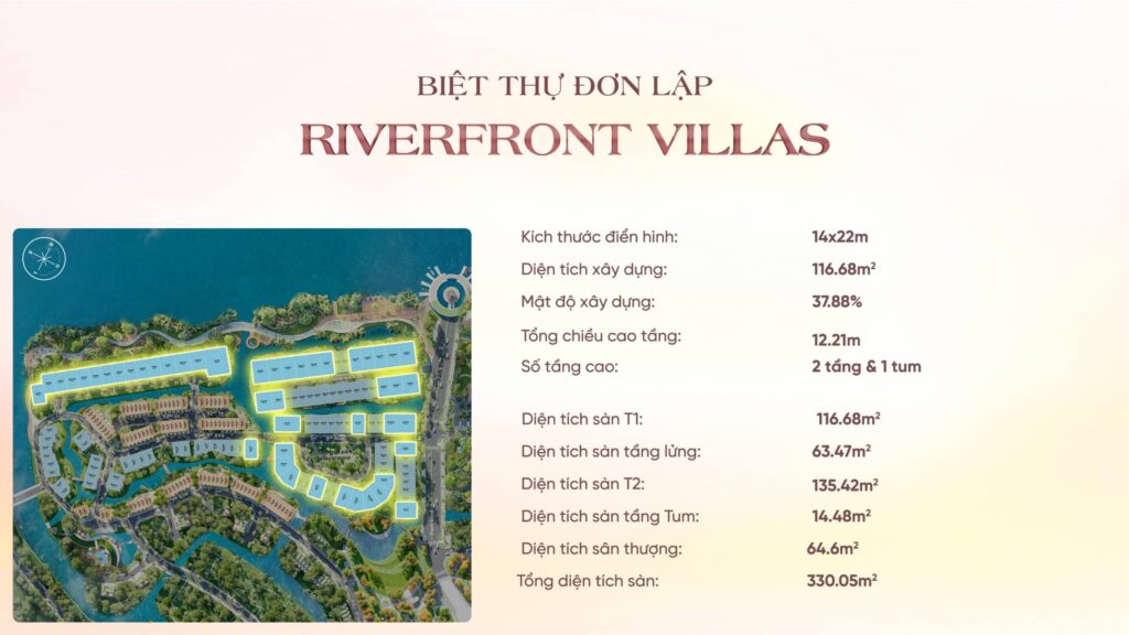 Biệt thự đơn lập Riverfront Villas dự án Ecovillage Saigon Rriver