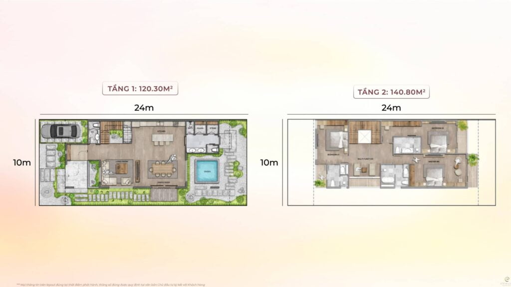 Biệt thự song lập Onsen Villas dự án Ecovillage Saigon Rriver