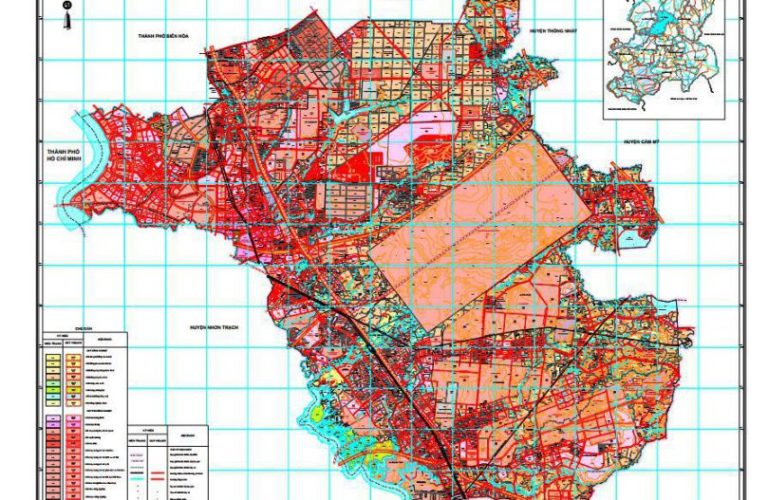 Bản đồ quy hoạch sử dụng đất huyện Long Thành tỉnh Đồng Nai đến năm 2030 tỷ lệ 1/25000 file PDF