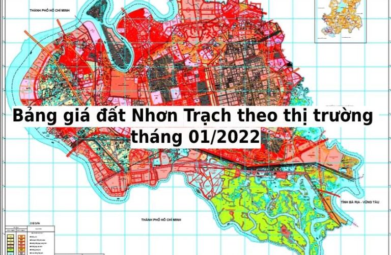 Bảng giá đất Nhơn Trạch theo thị trường tháng 01/2022