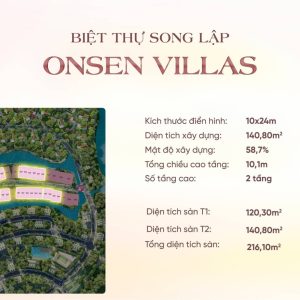 Biệt thự song lập Onsen Villas dự án Ecovillage Saigon Rriver