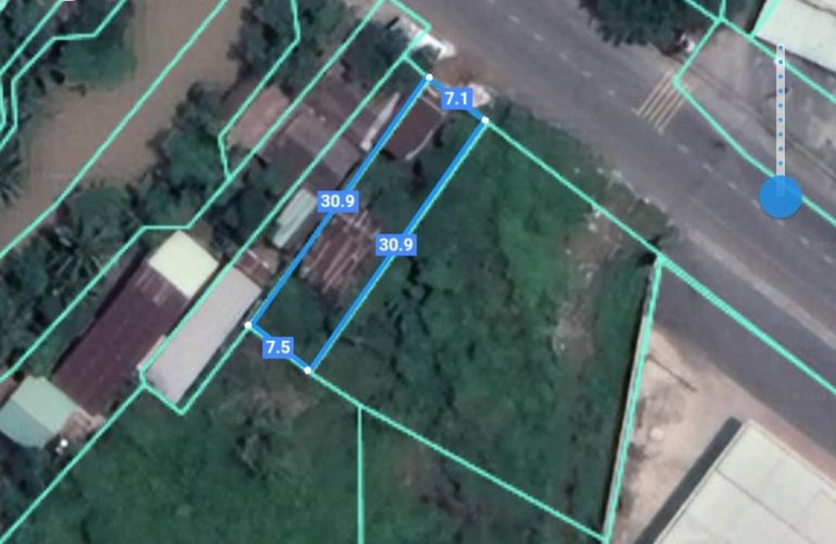 Đại Phước, 233m2 đất ONT full thổ mặt tiền đường Lý Thái Tổ DP18/179
