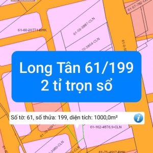 Long Tân, 1000m2 đất CLN quy hoạch đường và thổ cư 2