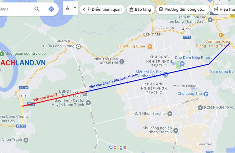 mở rộng đường Tôn Đức Thắng (đường 25B) huyện Nhơn Trạch giai đoạn 2