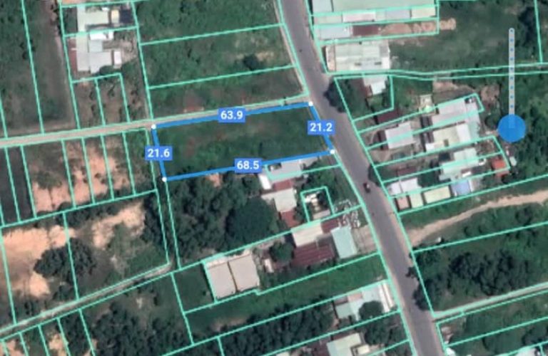 Phú Đông, 1.386m2 đất CLN mặt tiền đường Hùng Vương quy hoạch ONT PD44/39