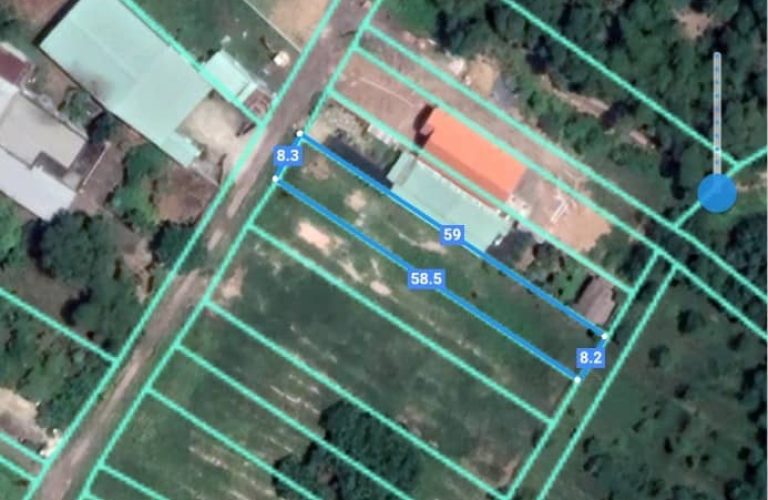 Phước An, 482m2 đất CLN 1/ đường Hùng Vương (PA24/125)