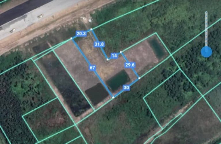 Phước Khánh, 1.538m2 đất LUC mặt tiền đường song hành cao tốc Bến Lức-Long Thành (PK48/351)