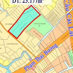 Phước Khánh, 23.177m2 đất CLN 1 sẹc đường Phạm Thái Bường