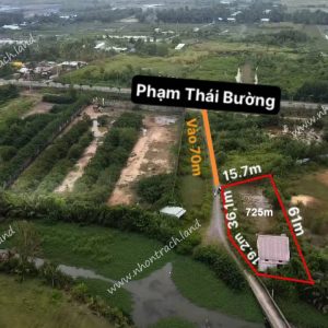 Phước Khánh, 725m2 đất CLN+LUC 1/ đường Phạm Thái Bường (PK2/128)