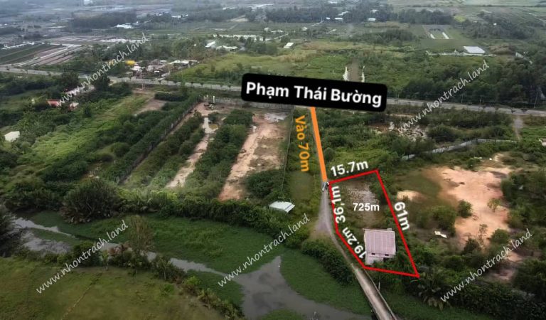 Phước Khánh, 725m2 đất CLN+LUC 1/ đường Phạm Thái Bường (PK2/128)