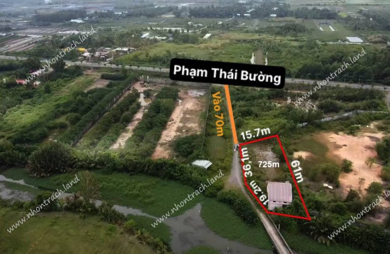 Phước Khánh, 725m2 đất CLN+LUC 1/ đường Phạm Thái Bường (PK2/128)