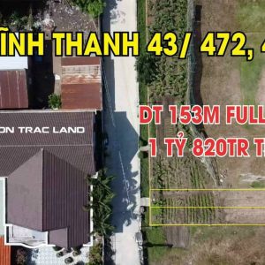 Vĩnh Thanh, 153m2 đất ONT đường Hùng Vương 2/ (VT43/473)
